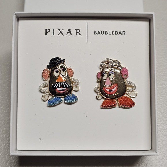 BaubleBar Jewelry - BaubleBar Pixar Mr Mrs Potato‎ Head Stud Earrings Disney Toy Story New